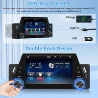 Hikity 5" Autórádió 1DIN Wireless CarPlay Android Érintőképernyős Bluetooth 4