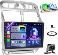 Hikity Android 13 Autórádió 9" Peugeot 307 SW CC CarPlay GPS Bluetooth 1