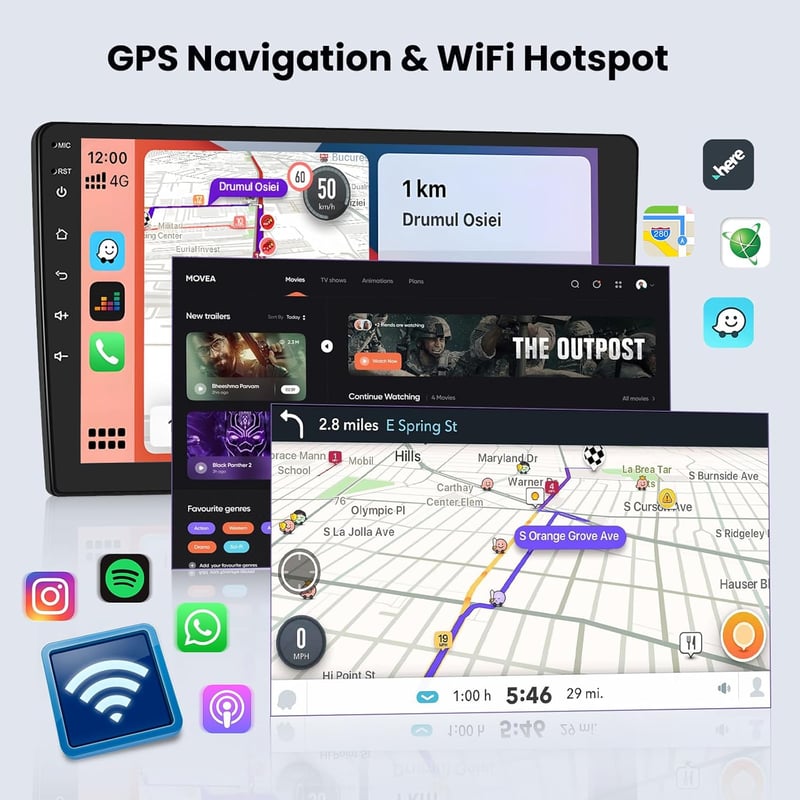 Hikity Android 15 Autórádió 9" CarPlay Renault Dacia Sandero II 2012-2019