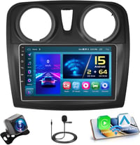 Hikity Android 15 Autórádió 9" CarPlay Renault Dacia Sandero II 2012-2019 1