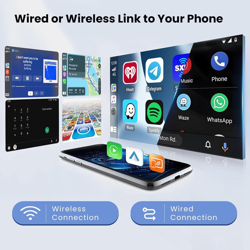 Hikity Android 15 Autórádió 9" CarPlay Renault Dacia Sandero II 2012-2019