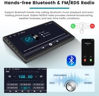 Hikity Android Autórádió Toyota RAV4 2013-2018 Wireless CarPlay GPS Navigáció 5