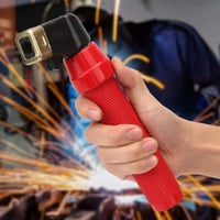 Hilitand 400A elektródatartó fogó hegesztőelektródához, amerikai pálcás hegesztéshez, piros gumírozott nyéllel 6