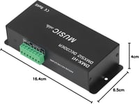 Hilitand DMX 512 LED vezérlő 4 csatornás RGBW szalag 12-24V 10