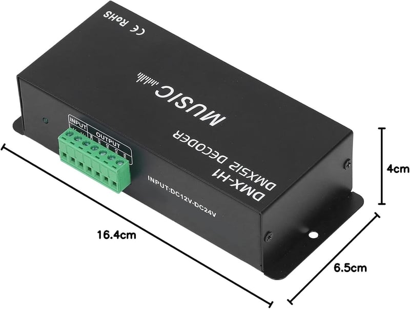 Hilitand DMX 512 LED vezérlő 4 csatornás RGBW szalag 12-24V
