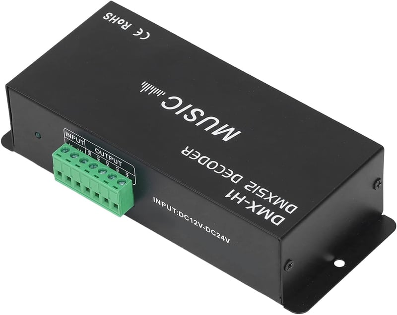 Hilitand DMX 512 LED vezérlő 4 csatornás RGBW szalag 12-24V