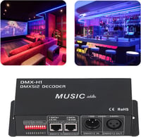 Hilitand DMX 512 LED vezérlő 4 csatornás RGBW szalag 12-24V 9
