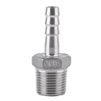 Hilitand Pneumatski priključak za cijev od nehrđajućeg čelika - 3/8" x 8mm BSPT navojni spoj crijeva SS304 - Brza spojnica za zrak, gorivo i vodu 2