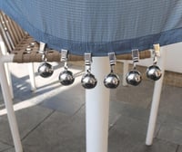 HillSpring Greutăți pentru față de masă, extra grele, din oțel inoxidabil, cu clips, pentru fețe de masă, mese de picnic în aer liber și draperii, 68 g, 4 bucăți 3