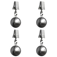 HillSpring Greutăți pentru față de masă, extra grele, din oțel inoxidabil, cu clips, pentru fețe de masă, mese de picnic în aer liber și draperii, 68 g, 4 bucăți 1