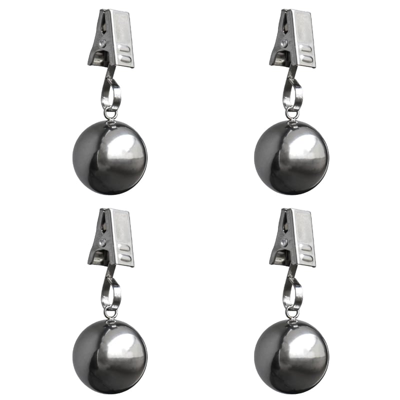 HillSpring Greutăți pentru față de masă, extra grele, din oțel inoxidabil, cu clips, pentru fețe de masă, mese de picnic în aer liber și draperii, 68 g, 4 bucăți