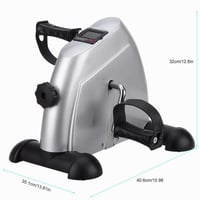 Himaly mini rotopéd – Prístroj na precvičovanie rúk a nôh pre seniorov, strieborný, s LCD displejom, nastaviteľným odporom, na domáce aj kancelárske použitie 7