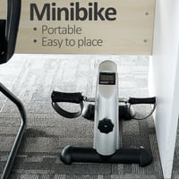 Himaly mini rotopéd – Prístroj na precvičovanie rúk a nôh pre seniorov, strieborný, s LCD displejom, nastaviteľným odporom, na domáce aj kancelárske použitie 6