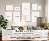 HIMEETIME Fotorámik 50x70 cm, dub, 2 ks, s akrylovým sklom a paspartou 40x50 cm, závesný rám na fotografie, plagáty a koláže 8