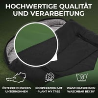 HIMMELSZELT XXL Hálózsák 4 Évszakos Kültéri Kemping -5°C/+10°C Vízlepergető Technológia 220x85cm Fekete-Zöld Túrázás Fesztivál Horgászat 6