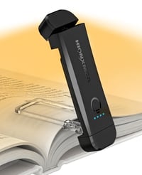 Lampă de citit HIONXMGA cu clips, protecție pentru ochi, 3 temperaturi de culoare și reglare continuă a luminozității, lampă de citit reîncărcabilă pentru cărți, pentru copii, negru 1