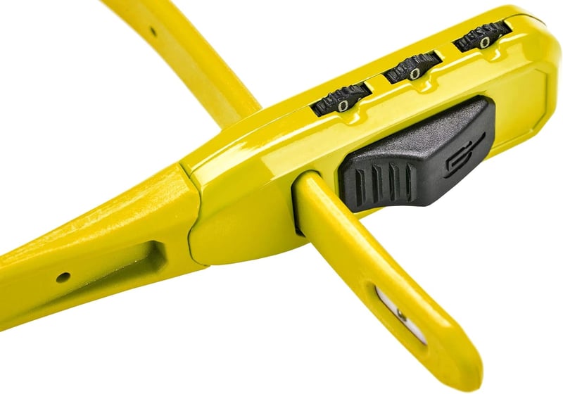 Hiplok Z Lok Combo biztonsági zár uniszex kerékpárlakat - 40 cm, Yellow, Z Lok Combo