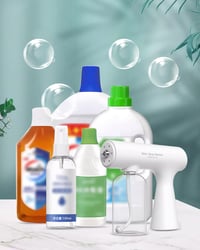 Hipoten Elektromos Fertőtlenítő Spray 380ml - Újratölthető Nano Párásító Készülék Kék Fénnyel, Vezeték Nélküli ULV Porlasztó Otthoni és Kült 4
