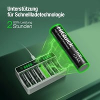 HiQuick AAA Ni-MH 1100 mAh Újratölthető Elemek 8db Csomag 4