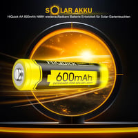 HiQuick Solar AA NI-MH akkumulátor - 600 mAh - 12 db 4