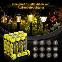 HiQuick Solar AA NI-MH akkumulátor - 600 mAh - 12 db 3