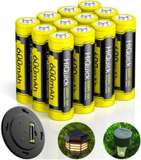 HiQuick Solar AA NI-MH akkumulátor - 600 mAh - 12 db 1