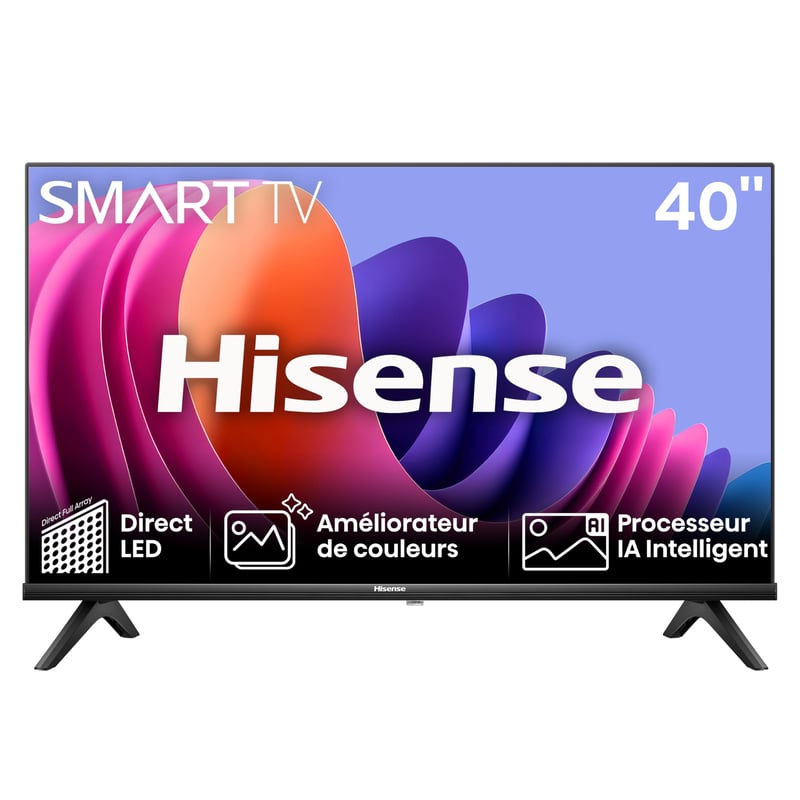 Hisense 40A4N Smart TV 40 colos Full HD televízió - Dolby Audio, DTS HD, VIDAA U6, YouTube, Netflix, Sport mód, DVB-T2, 2024