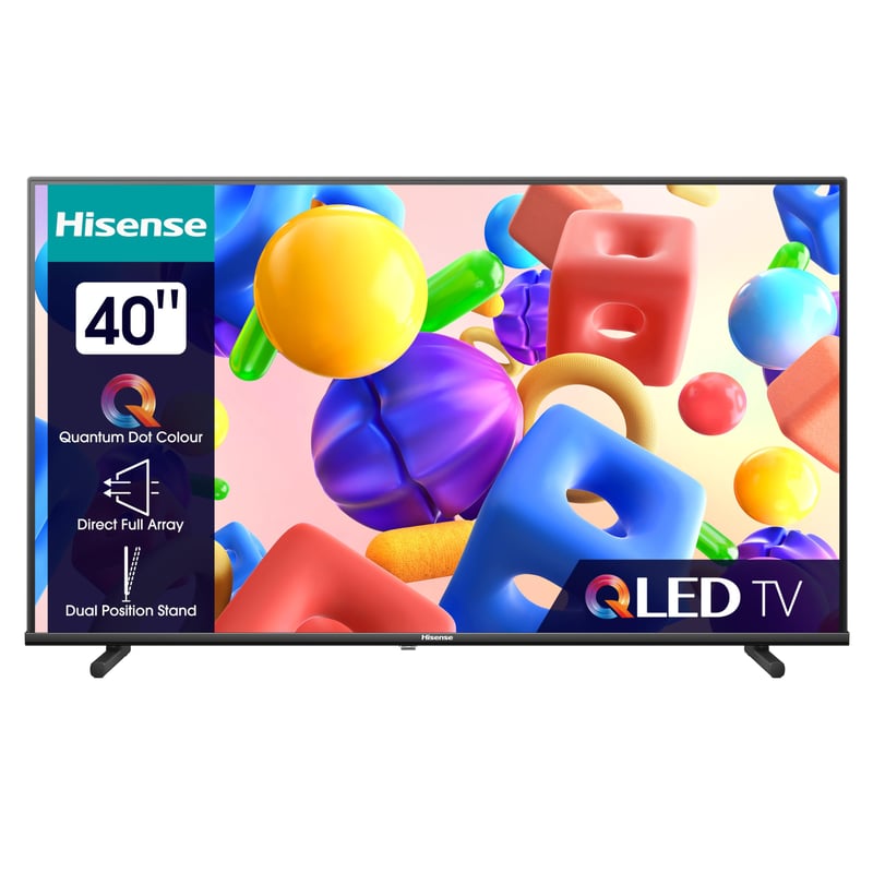 Hisense 40A5KQ QLED TV 40-palcový (101 cm) Full HD Smart TV, DVB-T2/C/S2 tuner, USB-C, WiFi, Alexa, Hotelový režim, čierny, 2023