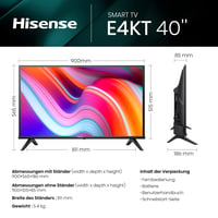 Hisense 40E4KT Full HD Smart TV 40 palcov (101 cm) – trojitý tuner DVB-T2/C/S2, WiFi, herný režim, Alexa, VIDAA U, čierny, 2023 2