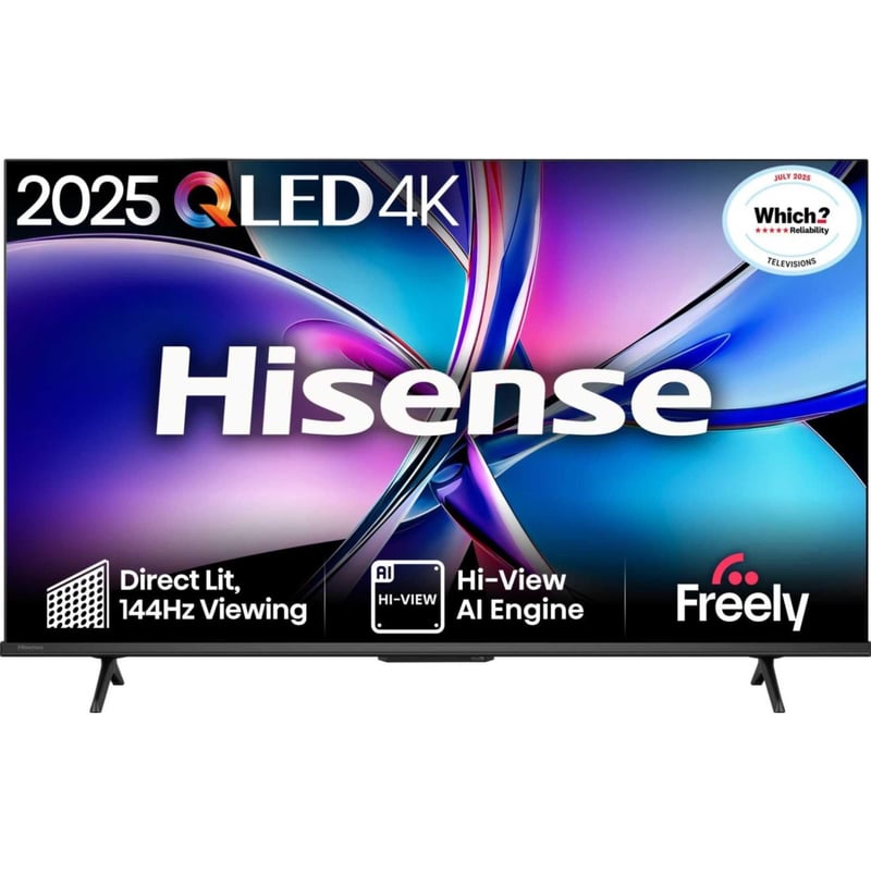 Televizor Smart QLED Hisense 43E78QTUK PRO 43" - 144Hz, Hi-View AI, Dolby Atmos, Quantum Dot, Disney+, Netflix, YouTube