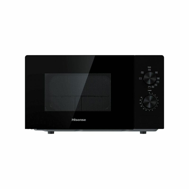 Mikrovlnná rúra Hisense H20MOBP1G s grilom, 20 l, 700 W, keramický povrch, 5 úrovní, časovač, čierna