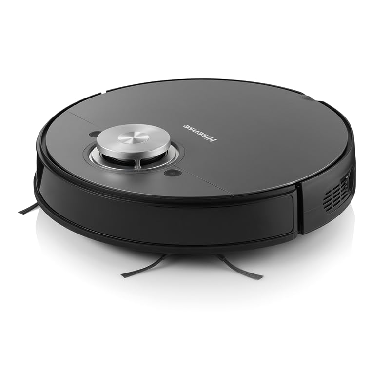 Robotický vysávač a mop Hisense RVCL144AB, laserová navigácia, 3 úrovne výkonu, ovládanie cez Wi-Fi aplikáciu, výdrž 150 minút, 5200 mAh, 55 W, biely