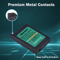 Hisewen 1500 mAh 3.6V Csere Akkumulátor Sony PSP 2000 3000 Slim Konzolhoz - Lithium Ion Újratölthető Elem PSP-S110 4