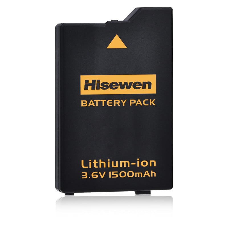 Hisewen 1500 mAh 3.6V Zamjenska baterija za Sony PSP 2000 3000 Slim konzolu - Litij-ionska punjiva baterija PSP-S110