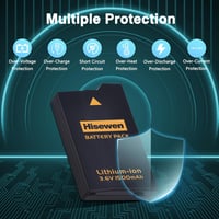 Hisewen 1500 mAh 3.6V Csere Akkumulátor Sony PSP 2000 3000 Slim Konzolhoz - Lithium Ion Újratölthető Elem PSP-S110 5