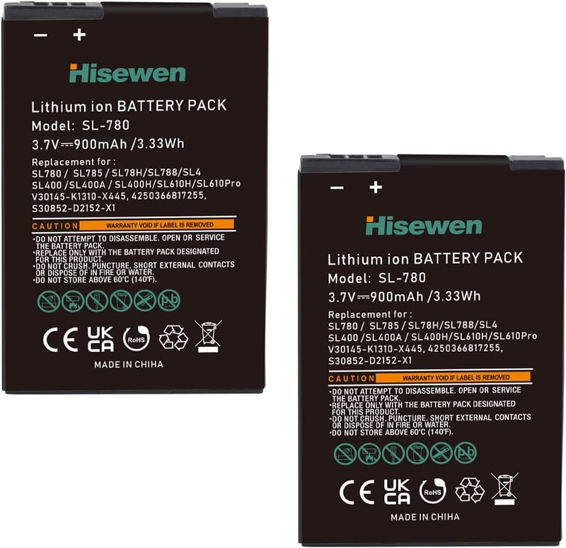 Hisewen 2 Darabos Akkumulátor Csomag Siemens Gigaset SL78H SL780 SL785 SL788 SL400 SL400A SL400H X656 Telekom A806 Telefonokhoz