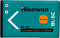 Hisewen BL-5C Akkumulátor 3.7V 2 Darabos Csomag Nokia Telefonokhoz és Rádiókhoz Újratölthető Elem 2