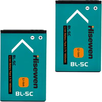 Hisewen BL-5C Akkumulátor 3.7V 2 Darabos Csomag Nokia Telefonokhoz és Rádiókhoz Újratölthető Elem 1