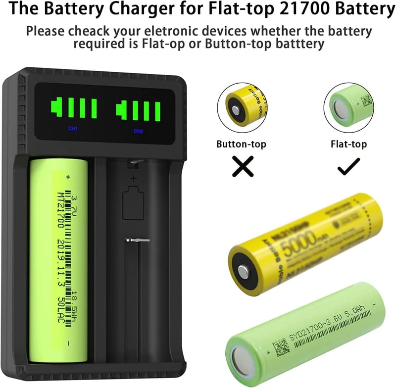 Hisewen LED Kijelzős Akkumulátor Töltő 18650 21700 26650 14500 Lítium Ion Akkukhoz Univerzális Töltőállomás
