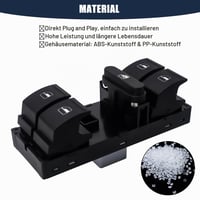 HISports Elektrický spínač sťahovania okien 1K4959857B - VW Passat B6, Golf, Jetta spínač okien na strane vodiča 7