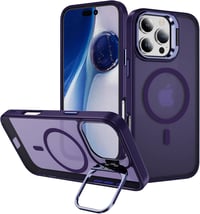 Priehľadný matný kryt na iPhone 16 Pro kompatibilný s MagSafe, s ochranou fotoaparátu a stojanom, nárazuvzdorný obal pre 6,3-palcové zariadenie 1