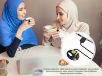 Inel Digital Inteligent Hitopin Tasbih cu Contor – Inel Musulman de Rugăciune Tasbeeh, Negru, 18 mm 8