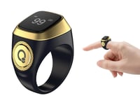 Inel Digital Inteligent Hitopin Tasbih cu Contor – Inel Musulman de Rugăciune Tasbeeh, Negru, 18 mm 1
