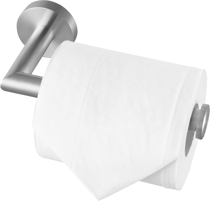 HITSLAM rozsdamentes WC papír tartó fali rögzítéshez, fürdőszoba és konyha