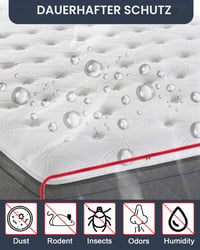 Husă de protecție pentru saltea Hixava 90x200 cm, impermeabilă, rezistentă la rupere, din material plastic 3