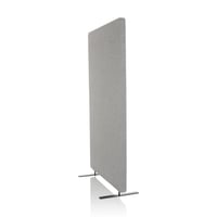 Akustický deliaci paraván do kancelárie OFFICE FLEXMIUT 891013, výška 142 cm, stojanová kancelárska zástena so zvukovoizolačnou nástenkou na pripínanie, svetlosivá 6