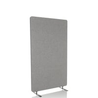 Akustický deliaci paraván do kancelárie OFFICE FLEXMIUT 891013, výška 142 cm, stojanová kancelárska zástena so zvukovoizolačnou nástenkou na pripínanie, svetlosivá 1