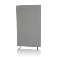 Akustický deliaci paraván do kancelárie OFFICE FLEXMIUT 891013, výška 142 cm, stojanová kancelárska zástena so zvukovoizolačnou nástenkou na pripínanie, svetlosivá 8