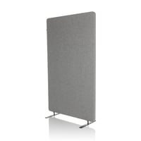 Akustický deliaci paraván do kancelárie OFFICE FLEXMIUT 891013, výška 142 cm, stojanová kancelárska zástena so zvukovoizolačnou nástenkou na pripínanie, svetlosivá 7