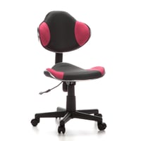 hjh OFFICE KIDDY GTI-2 dječja okretna stolica - sivo/ružičasta, ergonomska, podesiva po visini, uredska stolica za djecu i mlade 1